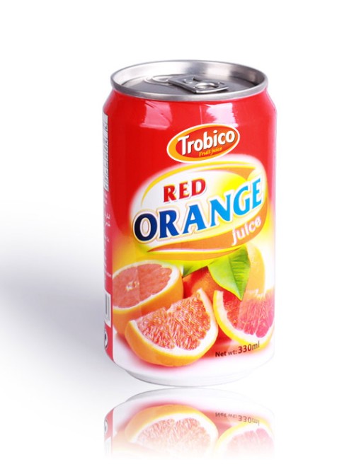 702 Trobico red orange juice alu can 330ml